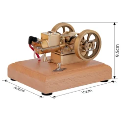 M17 1.6cc Mini Micro Hit and Miss Engine Evaporated Water-cooled 4 Stroke Horizontal Gasoline Engine Internal Combustion Engine Model