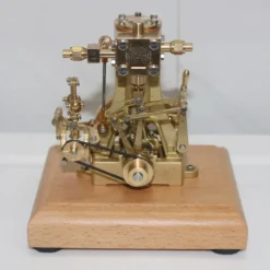 M31 1.85CC Mini Retro Vertical Single-cylinder Reciprocating Double-acting Steam Engine Model Toys with Speed Reducer