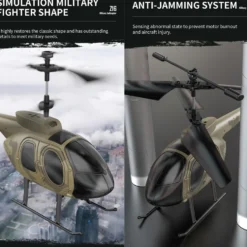 MD500 2.4G RC Airplane 4CH 6-axis Gyroscope Simulation Helicopter Model Toy (RTF Version/Green)