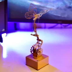 Mechanical Butterfly Dynamic 3D DIY Mechanical Metal Butterfly Model Kit for Kids, Teens, and Adults