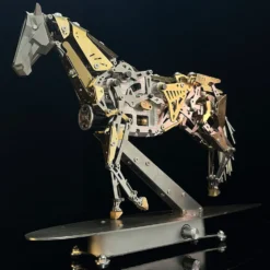 Mechanical Running Horse 3D Metal Puzzle Kinetic Horse Assembly Model Kit 300PCS