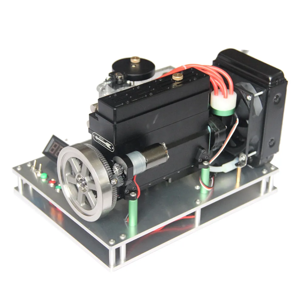Metal Base with Water Cooling Parts for 32cc Inline Four Cylinder Water Cooled Gasoline Engine