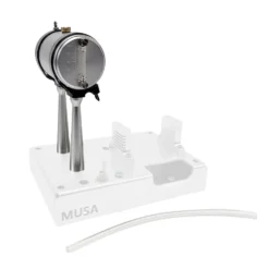 Metal Fuel Tank + Tank Stand for MUSA FV1A KW-OHV Engine Model (Silver)