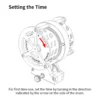 Metal Robot Mechanical Clock Desktop Art Display