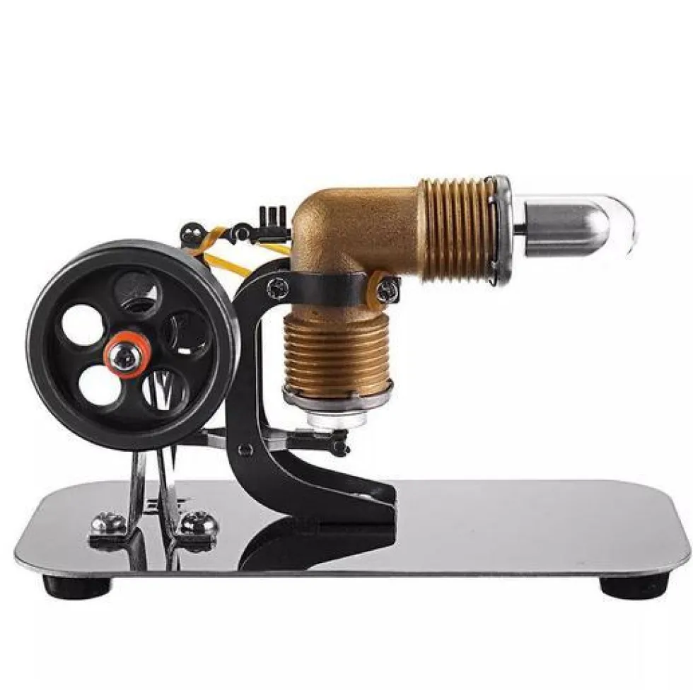 Mini Stirling Engine Motor Model - High Performance Pocket-Sized Engine - Enginediy