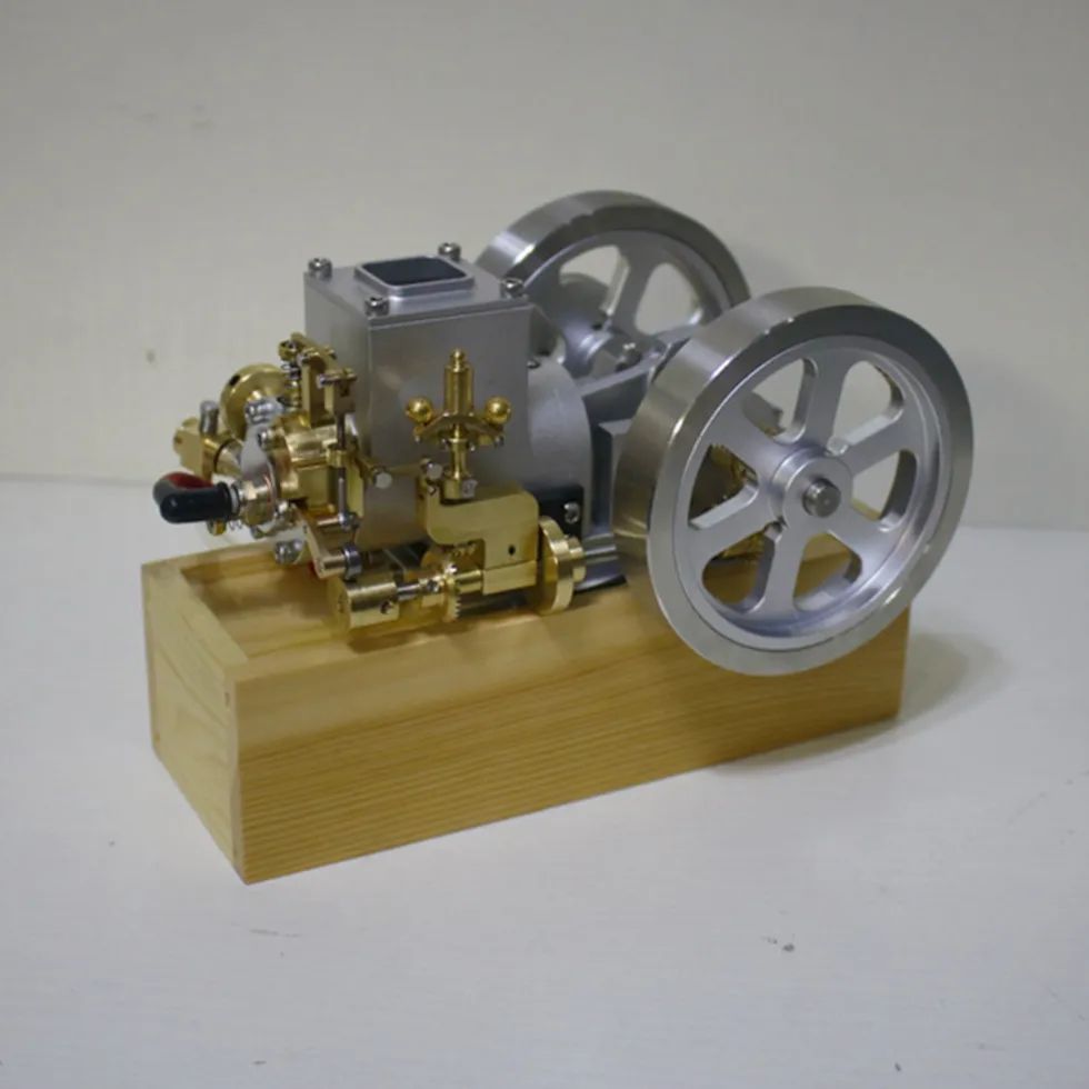M92 Metal Horizontal Hit and Miss Water-cooled Gasoline Engine Internal Combustion Engine Model with Flywheel Speed Limiter