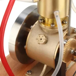 M18 Premium Stirling Engine Model – Water-Cooled Miniature Gasoline Motor with Gear Pump & Water Tank
