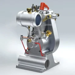 MUSA F1-2.7cc Mini OHV Vertical Single-Cylinder Four-Stroke Air Cooled Gasoline Engine Internal Combustion Engine Model Crafts