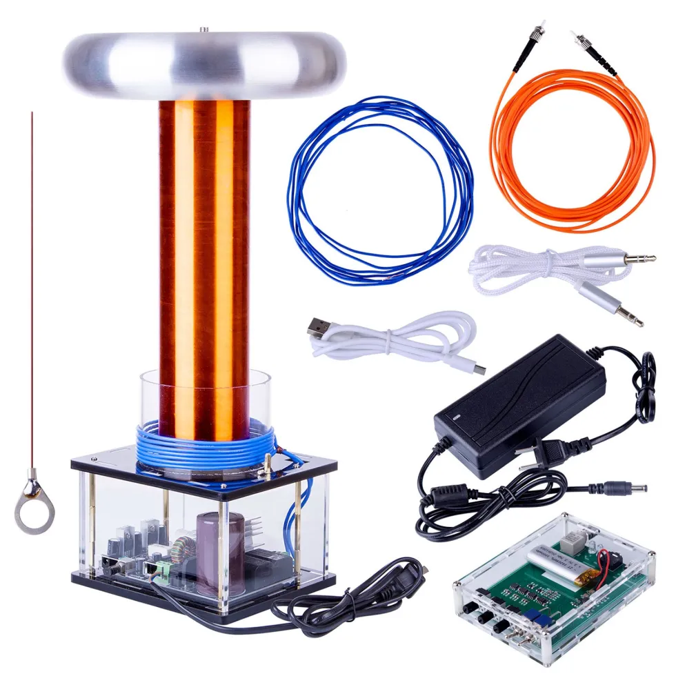 Musical Tesla Coil Singing Plasma Arc Speaker Thoramin Wireless Transmission Experiment Desktop Toy Model