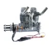 NGH GF60i2-E 60cc Inline Twin-Cylinder Four-Stroke Air-Cooled Gasoline Engine Model with Electric Starter for Fixed-Wing RC Airplanes