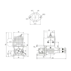 NGH GT65 65cc Single-Cylinder Two-Stroke Air-Cooled Gasoline Engine Model for Fixed-Wing RC Airplanes