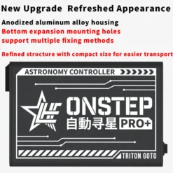 ONSTEP Auto GOTO Upgrade Kit PRO+, 12V DC 5.5×2.1 Input, Comaptible with EO3D/EXOS2 Equitorial Mount