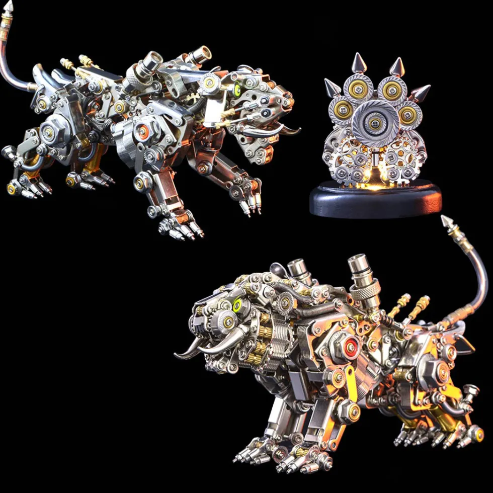 700PCS+ 3D Metal Bengal Tiger Kit Assembly DIY Toy