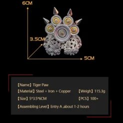 100PCS+ 3D Metal Lovely Tiger Paw Kit Assembly DIY