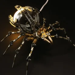 512PCS Metal DIY Assembly Toys Mechanical Spider with Lamp