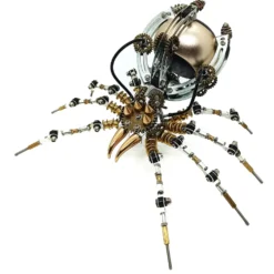 512PCS Metal Steampunk Mechanical Spider Bluetooth Speaker Model Kit