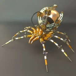 512PCS Metal Steampunk Mechanical Spider Bluetooth Speaker Model Kit