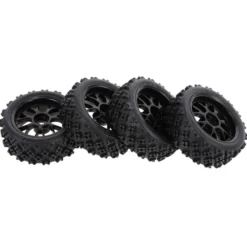 4Pcs 1/10 RC On-road Star Tread Pattern Tyre for HSP 1/10 Redcat Traxxas Tamiya HPI RC Buggy