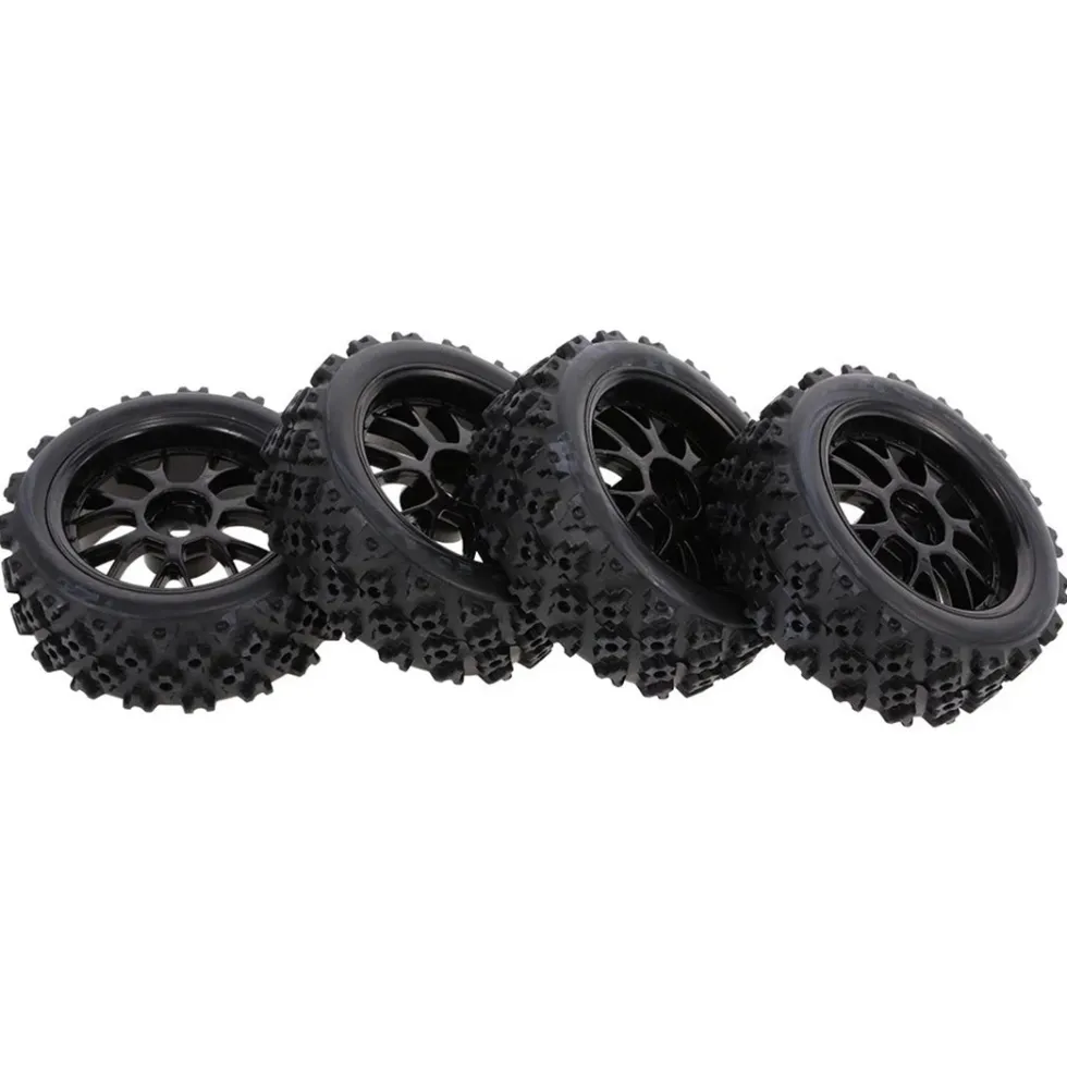 4Pcs 1/10 RC On-road Star Tread Pattern Tyre for HSP 1/10 Redcat Traxxas Tamiya HPI RC Buggy