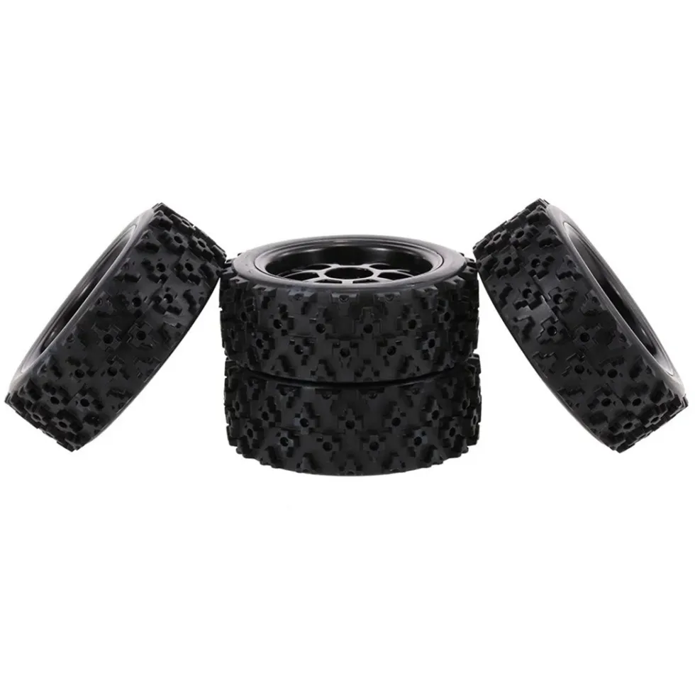 4Pcs 1/10 RC On-road Star Tread Pattern Tyre for HSP 1/10 Redcat Traxxas Tamiya HPI RC Buggy