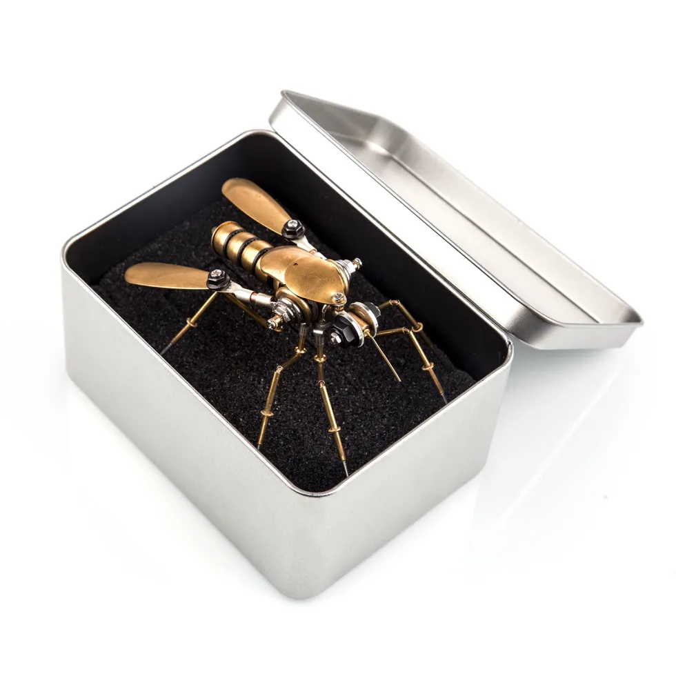 90Pcs Steampunk Insect Metal Model Kits Mechanical Crafts for Home Decor - Mosquito