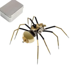 80Pcs Steampunk Insect Metal Model Kits Mechanical Crafts for Home Decor - Spider