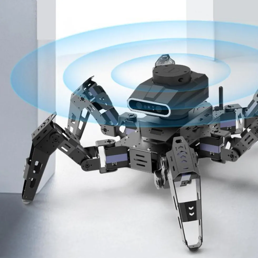 Phage Six-Legged Spider Bionic Metal Robot Programming DIY Intelligent Experiment Technology Toy