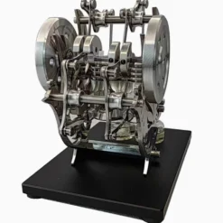 Pigeon-Style Dual-Cylinder Dual-Piston Hot Air Stirling Engine Model Educational Toy