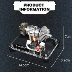 Premium Turbocharged Brushless Metal Motor - High-Speed Aerospace Engine Model