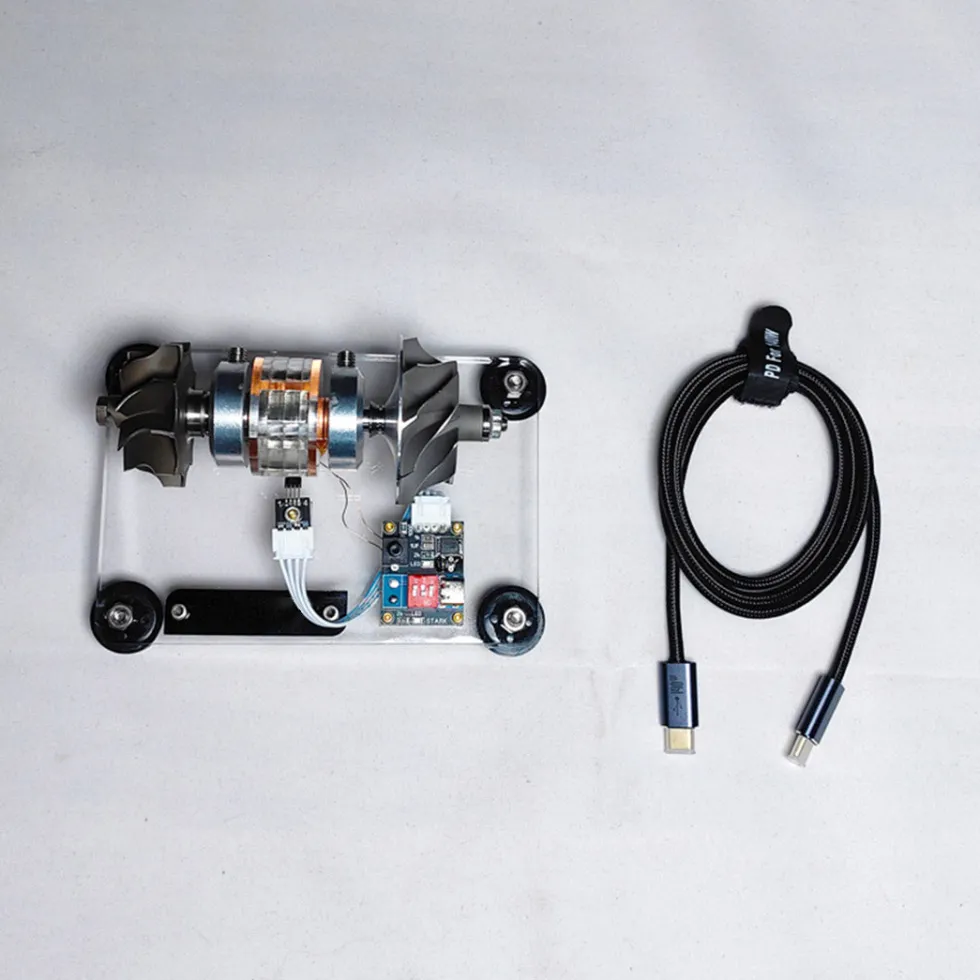 Premium Turbocharged Brushless Metal Motor - High-Speed Aerospace Engine Model