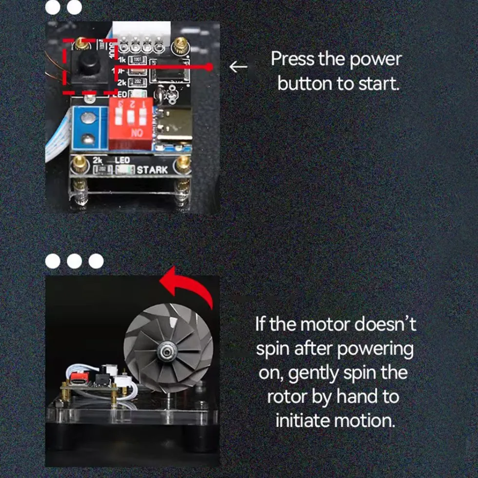 Premium Turbocharged Brushless Metal Motor - High-Speed Aerospace Engine Model