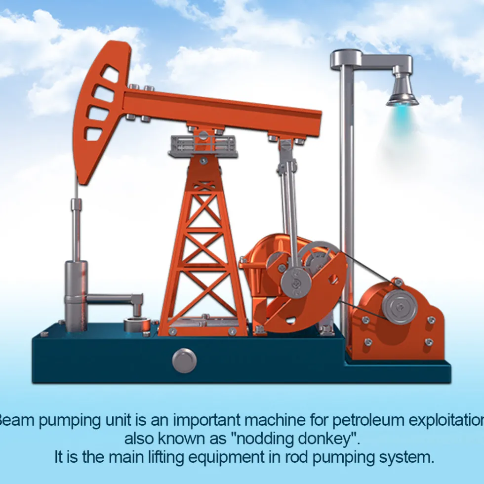 Pumping Unit that Works - Pumping Unit Model Kit - TECHING Pumping Unit DIY Assembly 3D Metal Mechanical Puzzle Educational Toys Collection 219Pcs