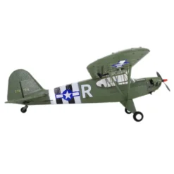 1/16 RC Airplane WWII PIPER J-3 CUB RC 4CH Brushless Fixed-wing Aircraft Model Military Plane Toy (RTF Version)