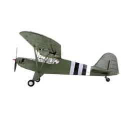 1/16 RC Airplane WWII PIPER J-3 CUB RC 4CH Brushless Fixed-wing Aircraft Model Military Plane Toy (RTF Version)