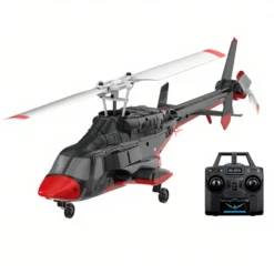 RC ERA A61 1/52 Scale Airwolf 2.4G 4CH Single Rotor Flybarless Mini RC Helicopter Model with Optical Flow Altitude Hold RTF