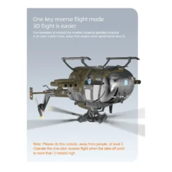 RC ERA C180 1/25 Scale 2.4G 6CH Single Rotor Flybarless RC Helicopter Model with Barometer, TOF LiDAR Altitude Hold & Optical Flow Positioning (RTF Version)