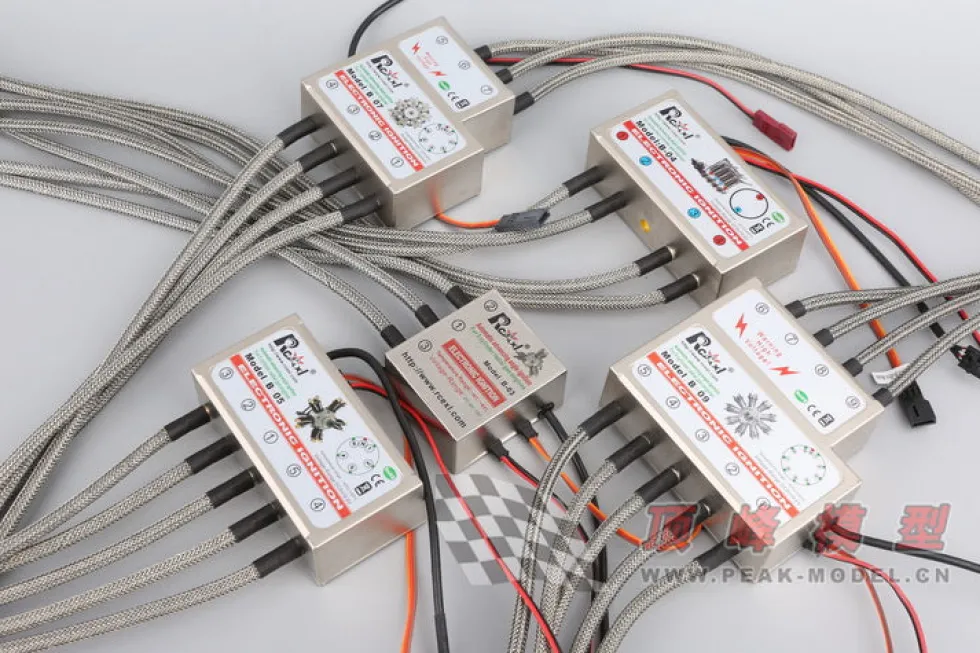 RCEXL CDI Electronic Ignition with Auto-Ignite Angle for L4/V4/V8 Engine and ME-8 1/4-32 Spark Plug (HV Type/90 Degree)