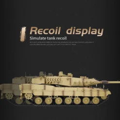 1/16 RC Tank 2.4G German Leopard 2A7 Main Battle Tank Vehicle Model Toys with Lights&Sounds (Basic Version)