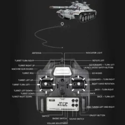 RC Tanks that 1/16 2.4G Simulative Israeli M60W ERA Magach 3 Tank Military Toy