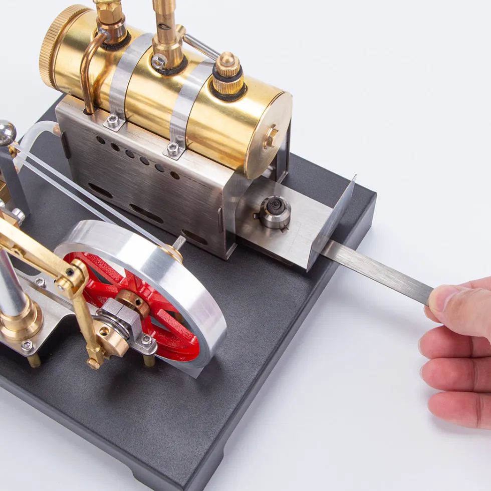 RETROL Full Metal Beam Engine Steam Engine Model Kit with Horizontal Boiler with Centrifugal Regulator Flyball