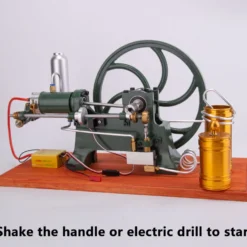 RETROL Horizontal Mill Engine Stationary Steam Engine Hot-bulb Engine Look 4-Stroke Water-cooling Gasoline Engine IC Engine Model
