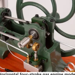 RETROL Horizontal Mill Engine Stationary Steam Engine Hot-bulb Engine Look 4-Stroke Water-cooling Gasoline Engine IC Engine Model