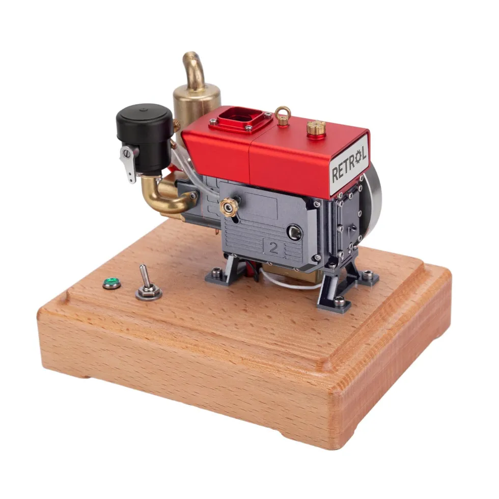RETROL MUSA 1/8 2.2cc Mini Evaporative Water-cooled Single-cylinder Four-stroke Gasoline Engine Internal Combustion Engine Model - Speed Up to 12000rpm