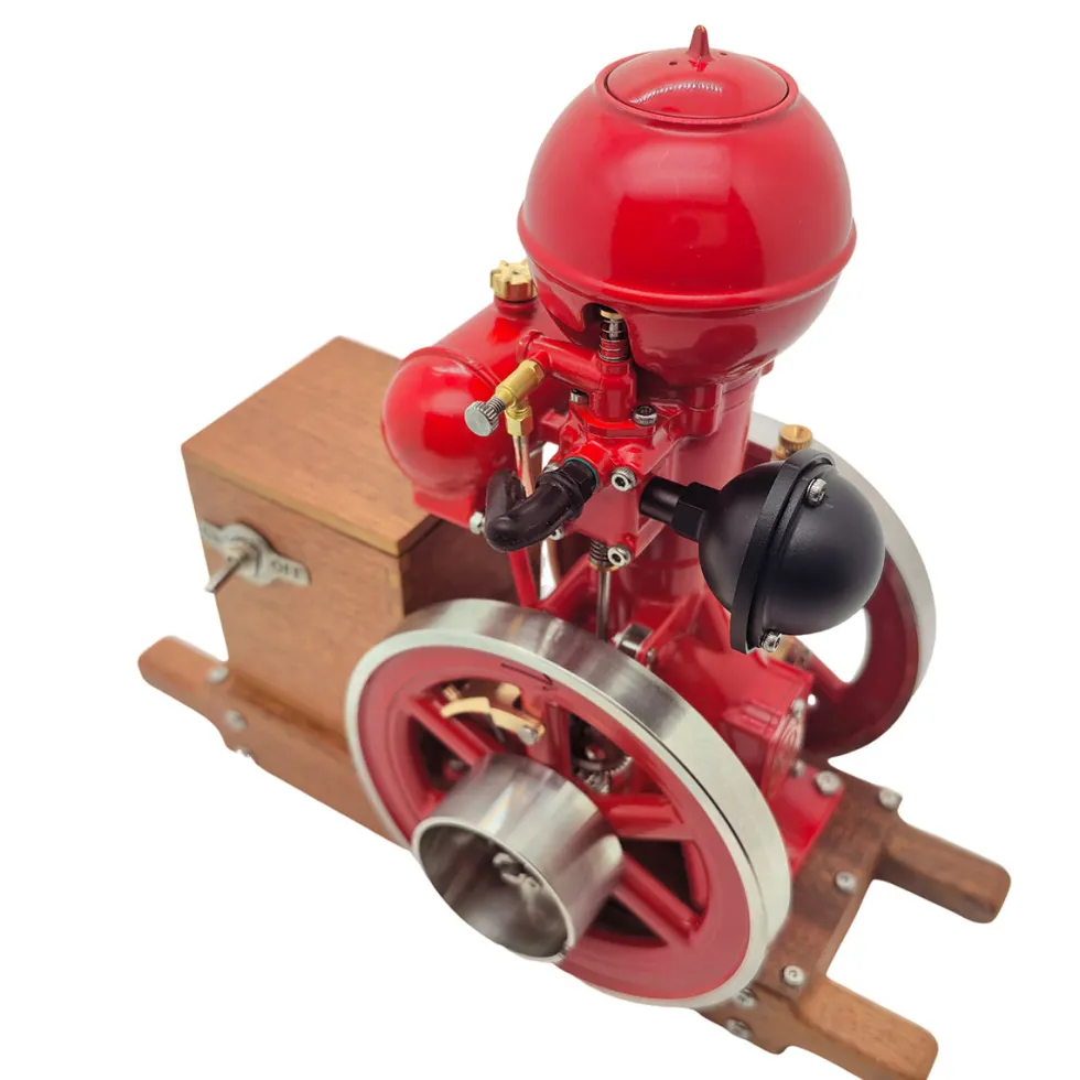 RETROL & OKMO B01 Ball Top Miniature Water-Cooled Single-Cylinder 4-Stroke Hit and Miss Gasoline Internal Combustion Engine Model