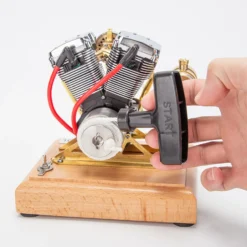 RETROL R33 Evolution 4.2CC Mini V2 Engine OHV V-Twin Motorcycle Engine Double-cylinder Four-stroke Gasoline Engine Internal Combustion Engine Model
