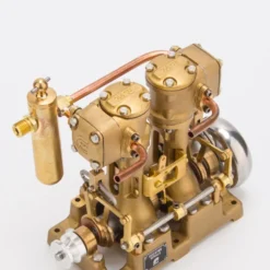 RW-L2 Retro Mini Inline Double Cylinder Steam Engine Model for 70-130cm Steamship