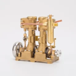 RW-L2 Retro Mini Inline Double Cylinder Steam Engine Model for 70-130cm Steamship