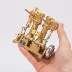RW-L2 Retro Mini Inline Double Cylinder Steam Engine Model for 70-130cm Steamship
