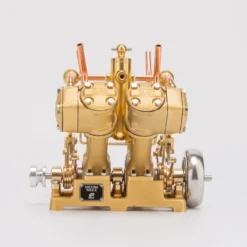 RW-V4 Mini V-Shape 4-Cylinder Reciprocating Steam Engine Model for 90-150cm Steamships