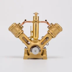 RW-V2 Mini V-Shape Double Cylinder Steam Engine Model for 70-130cm Steamship